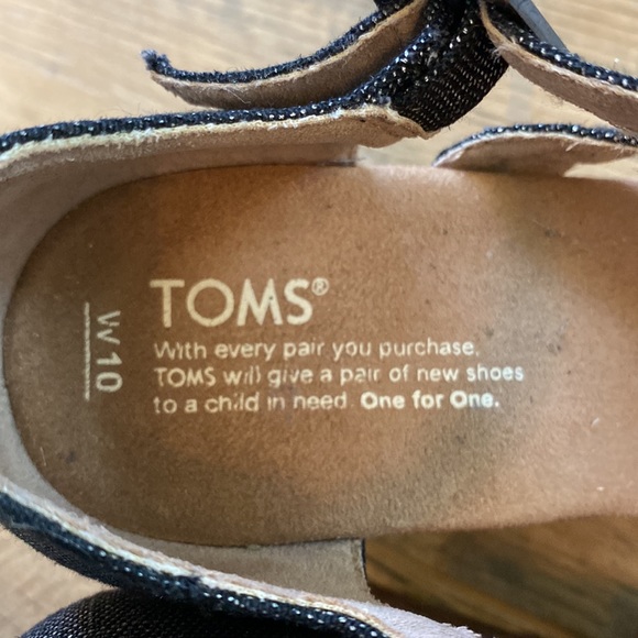 Toms Heels Sienna Ankle Strappy Cork Wedge Sandals 301215, Women’s size 10 - Picture 5 of 10